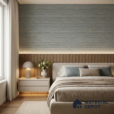 7511-4 | 9.5 Meter x 21 Inch Fabric Look Wallpaper - 55 Sq. Ft.