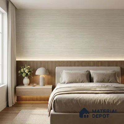 7511-5 | 9.5 Meter x 21 Inch Fabric Look Wallpaper - 55 Sq. Ft.