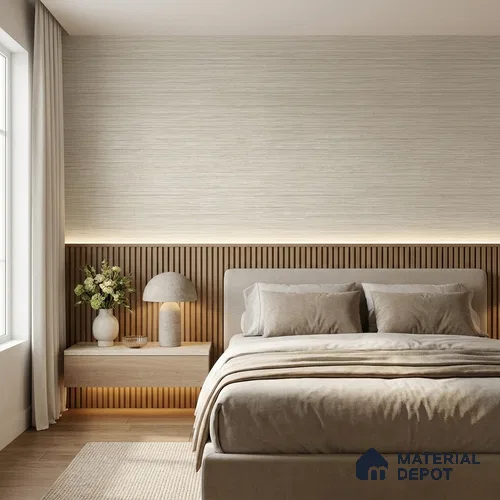 7511-5 | 9.5 Meter x 21 Inch Fabric Look Wallpaper - 55 Sq. Ft.
