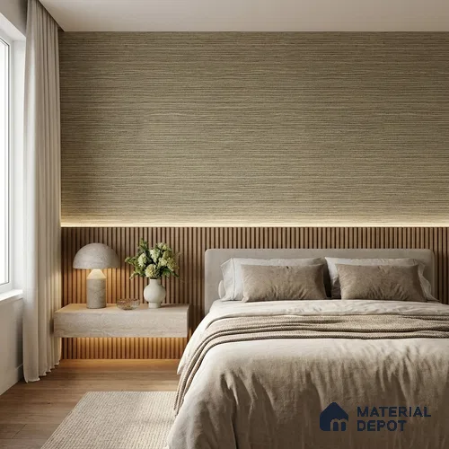 7511-7 | 9.5 Meter x 21 Inch Fabric Look Wallpaper - 55 Sq. Ft.
