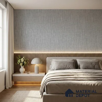 7513-2 | 9.5 Meter x 21 Inch Fabric Look Wallpaper - 55 Sq. Ft.