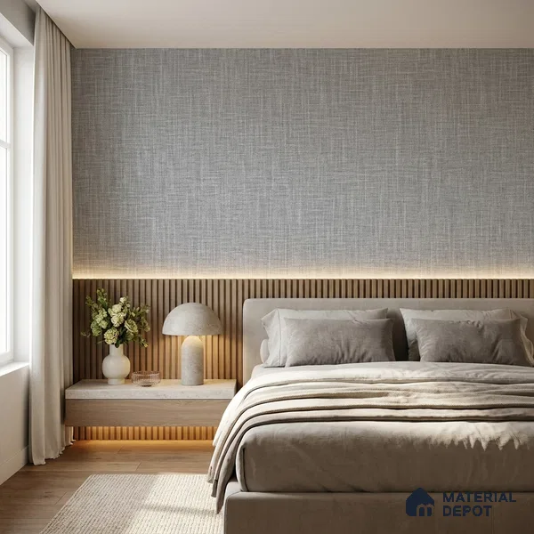 7513-2 | 9.5 Meter x 21 Inch Fabric Look Wallpaper - 55 Sq. Ft.