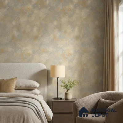 7514-5 | 9.5 Meter x 21 Inch Fabric Look Wallpaper - 55 Sq. Ft.