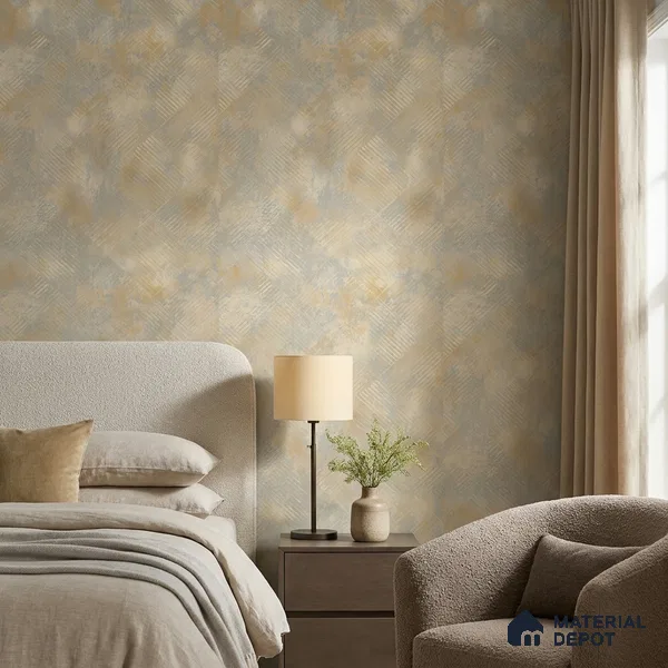 7514-5 | 9.5 Meter x 21 Inch Fabric Look Wallpaper - 55 Sq. Ft.
