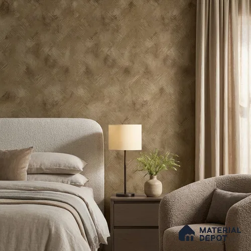 7514-6 | 9.5 Meter x 21 Inch Fabric Look Wallpaper - 55 Sq. Ft.
