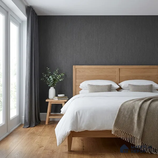 7518-6 | 9.5 Meter x 21 Inch Fabric Look Wallpaper - 55 Sq. Ft.