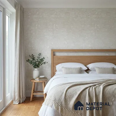 7519-1 | White Triangle Facet Patterned Wallpaper - 9.5 Meter x 21 Inch, 55 Sq. Ft.