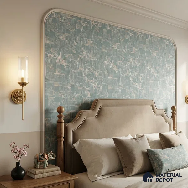 7522-6 | Teal Blue Crosshatch Weave Patterned Wallpaper - 9.5 Meter x 21 Inch, 55 Sq. Ft.