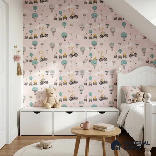 KD4001-1 | 10 Meter x 21 Inches Patterned Look Wallpaper - 57.41 Sq. Ft. | Minimum 15% wastage during installation