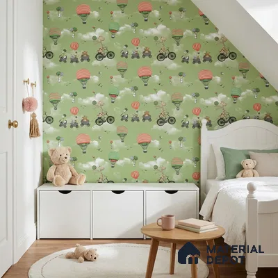 KD4001-3 | 10 Meter x 21 Inches Patterned Look Wallpaper - 57.41 Sq. Ft. | Minimum 15% wastage during installation
