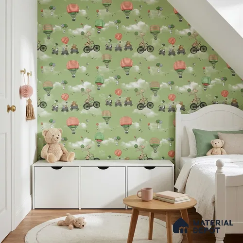 KD4001-3 | 10 Meter x 21 Inches Patterned Look Wallpaper - 57.41 Sq. Ft. | Minimum 15% wastage during installation