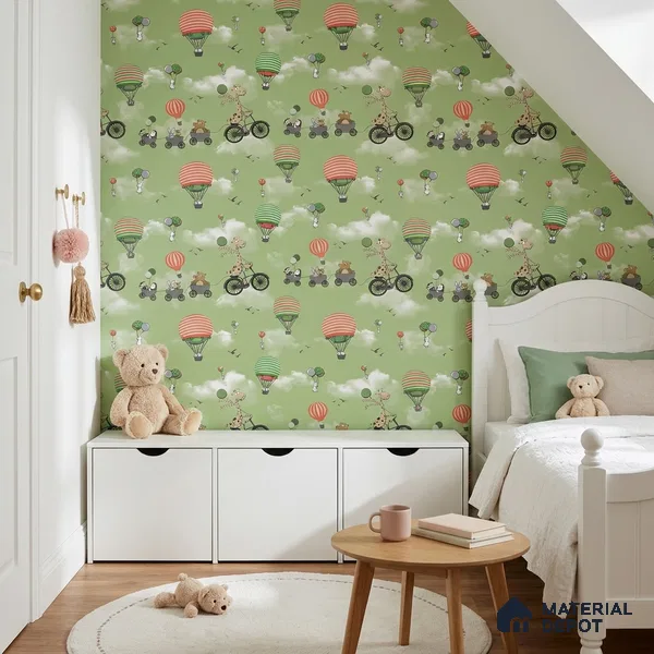 KD4001-3 | 10 Meter x 21 Inches Patterned Look Wallpaper - 57.41 Sq. Ft. | Minimum 15% wastage during installation