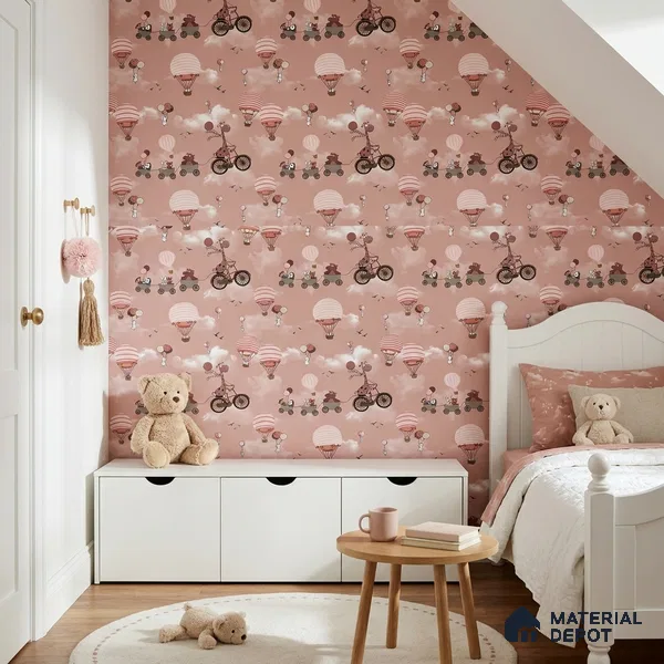 KD4001-5 | 10 Meter x 21 Inches Patterned Look Wallpaper - 57.41 Sq. Ft. | Minimum 15% wastage during installation