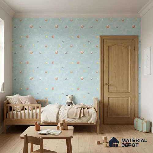 KD4011-1 | 10 Meter x 21 Inches Space Look Wallpaper - 57.41 Sq. Ft. | Minimum 15% wastage during installation