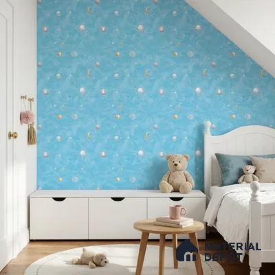 KD4011-2 | 10 Meter x 21 Inches Space Look Wallpaper - 57.41 Sq. Ft. | Minimum 15% wastage during installation