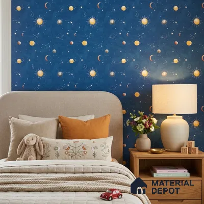KD4011-3 | 10 Meter x 21 Inches Space Look Wallpaper - 57.41 Sq. Ft. | Minimum 15% wastage during installation