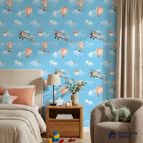 KD4012-1 | 10 Meter x 21 Inches Patterned Look Wallpaper - 57.41 Sq. Ft. | Minimum 15% wastage during installation