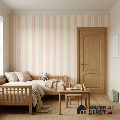 KD4014-1 | 10 Meter x 21 Inches Stripes Look Wallpaper - 57.41 Sq. Ft. | Minimum 15% wastage during installation