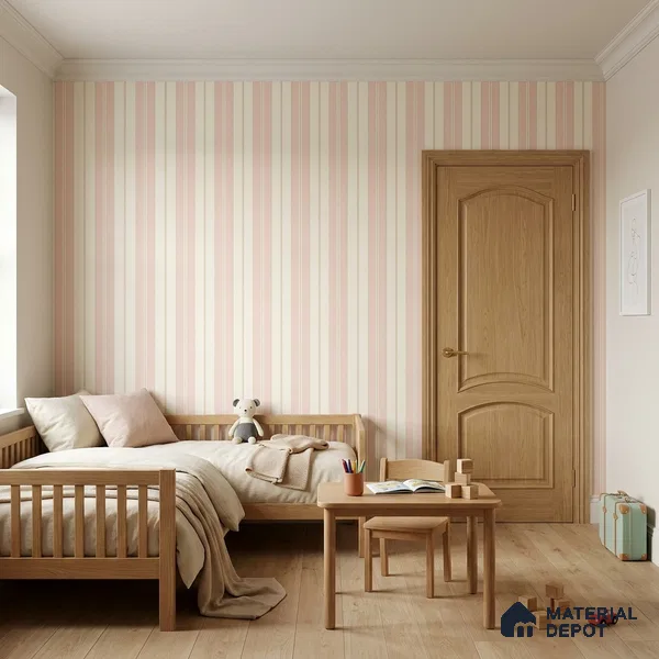 KD4014-1 | 10 Meter x 21 Inches Stripes Look Wallpaper - 57.41 Sq. Ft. | Minimum 15% wastage during installation