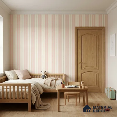 KD4014-1 | 10 Meter x 21 Inches Stripes Look Wallpaper - 57.41 Sq. Ft. | Minimum 15% wastage during installation