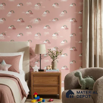 KD4030-1 | 10 Meter x 21 Inches Patterned Look Wallpaper - 57.41 Sq. Ft. | Minimum 15% wastage during installation