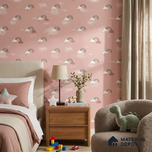 KD4030-1 | 10 Meter x 21 Inches Patterned Look Wallpaper - 57.41 Sq. Ft. | Minimum 15% wastage during installation