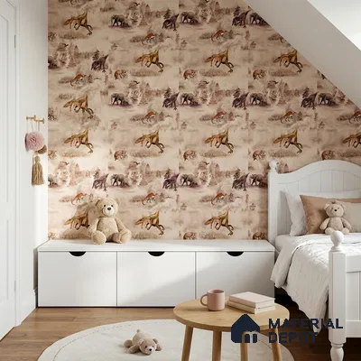 KD4080-5 | 10 Meter x 21 Inches Animal Print Look Wallpaper - 57.41 Sq. Ft. | Minimum 15% wastage during installation