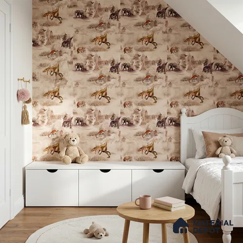 KD4080-5 | 10 Meter x 21 Inches Animal Print Look Wallpaper - 57.41 Sq. Ft. | Minimum 15% wastage during installation