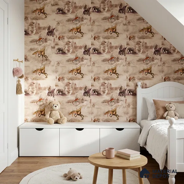 KD4080-5 | 10 Meter x 21 Inches Animal Print Look Wallpaper - 57.41 Sq. Ft. | Minimum 15% wastage during installation