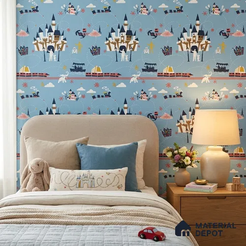 KD4090-1 | 10 Meter x 21 Inches Patterned Look Wallpaper - 57.41 Sq. Ft. | Minimum 15% wastage during installation