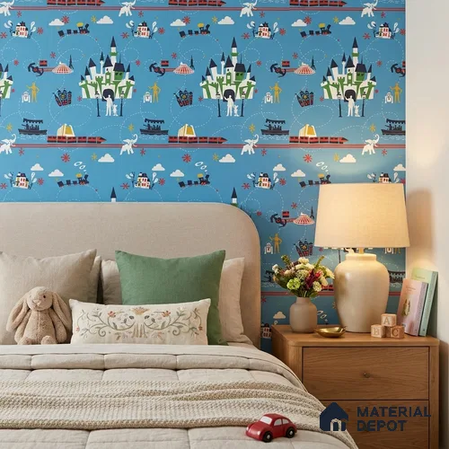 KD4090-2 | 10 Meter x 21 Inches Patterned Look Wallpaper - 57.41 Sq. Ft. | Minimum 15% wastage during installation