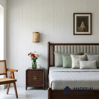 NPP682302 | 10 Meter x 21 Inches Stripes Look Wallpaper - 57.41 Sq. Ft. | Minimum 15% wastage during installation