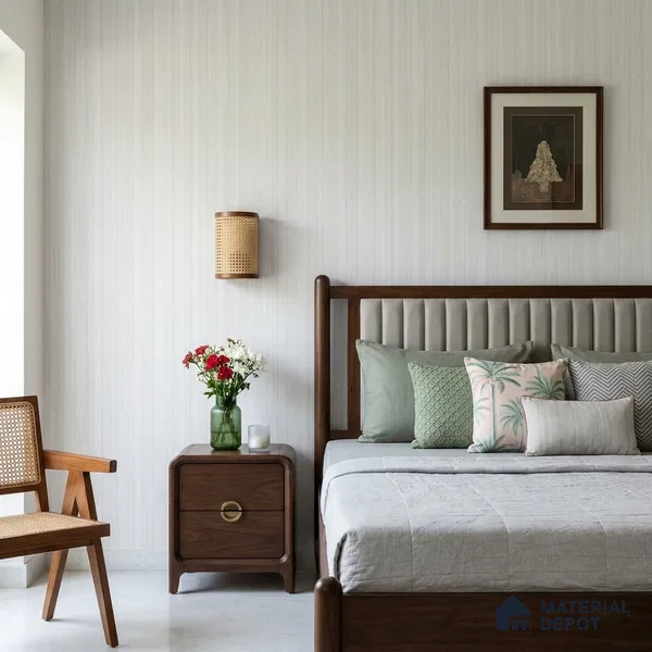 NPP682302 | 10 Meter x 21 Inches Stripes Look Wallpaper - 57.41 Sq. Ft. | Minimum 15% wastage during installation