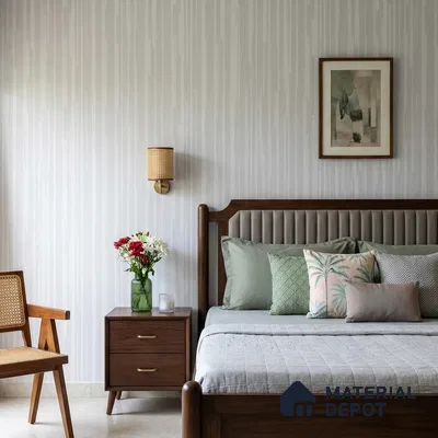 NPP682303 | 10 Meter x 21 Inches Stripes Look Wallpaper - 57.41 Sq. Ft. | Minimum 15% wastage during installation