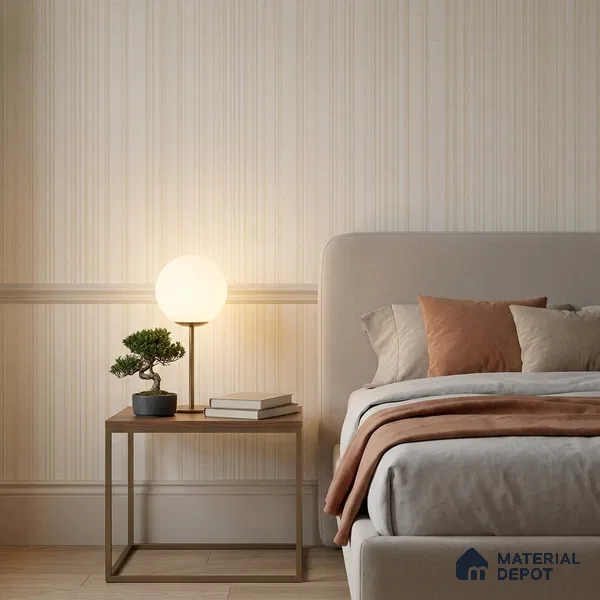 NPP683901 | 10 Meter x 21 Inches Stripes Look Wallpaper - 57.41 Sq. Ft. | Minimum 15% wastage during installation