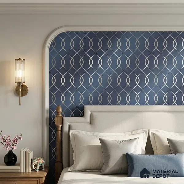 WK25-2513 | 10 Meter x 21 Inches Patterned Look Wallpaper - 57.41 Sq. Ft. | Minimum 15% wastage during installation