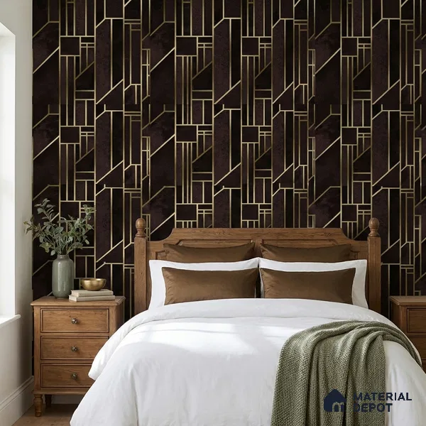 WK25-2516 | 10 Meter x 21 Inches Patterned Look Wallpaper - 57.41 Sq. Ft. | Minimum 15% wastage during installation