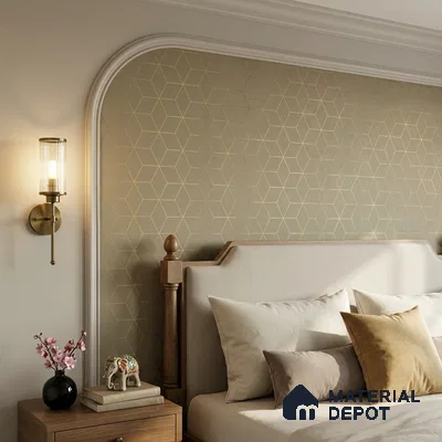 WK25-2520 | 10 Meter x 21 Inches Geometric Look Wallpaper - 57.41 Sq. Ft. | Minimum 15% wastage during installation
