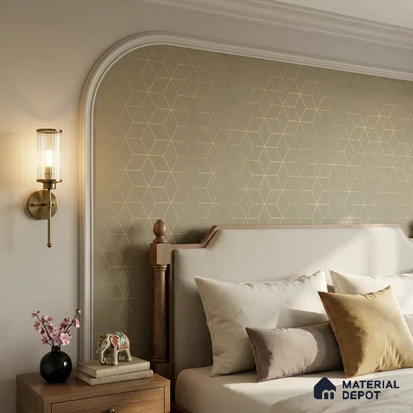 WK25-2520 | 10 Meter x 21 Inches Geometric Look Wallpaper - 57.41 Sq. Ft. | Minimum 15% wastage during installation