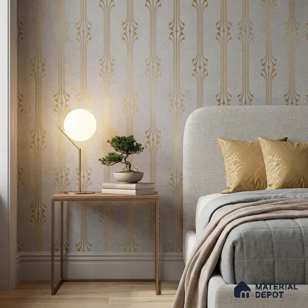 WK25-2532 | 10 Meter x 21 Inches Patterned Look Wallpaper - 57.41 Sq. Ft. | Minimum 15% wastage during installation