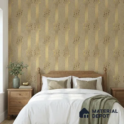 WK25-2533 | 10 Meter x 21 Inches Patterned Look Wallpaper - 57.41 Sq. Ft. | Minimum 15% wastage during installation