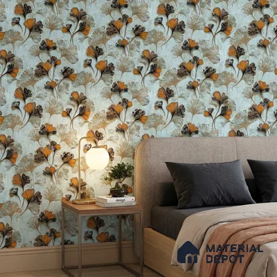23812 | 10 Meter x 21 Inches Florals Look Wallpaper - 57.41 Sq. Ft. | Minimum 15% wastage during installation