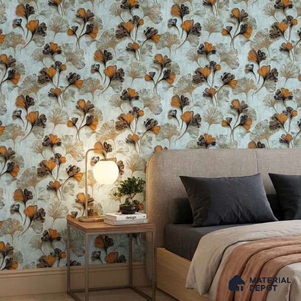 23812 | 10 Meter x 21 Inches Florals Look Wallpaper - 57.41 Sq. Ft. | Minimum 15% wastage during installation