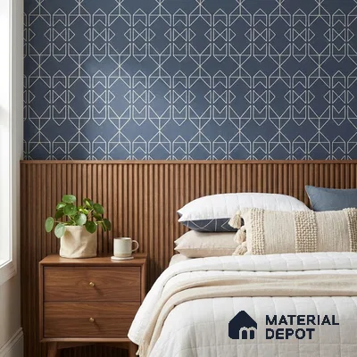 88578-4 | 5 Meter x 42 Inch PVC Patterned Look Wallpaper - 57 Sq. Ft. | Minimum 15% wastage during installation