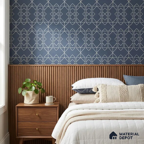 88578-4 | 5 Meter x 42 Inch PVC Patterned Look Wallpaper - 57 Sq. Ft. | Minimum 15% wastage during installation