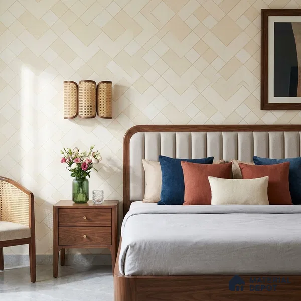 88570-2 | 5 Meter x 42 Inch PVC Patterned Look Wallpaper - 57 Sq. Ft. | Minimum 15% wastage during installation