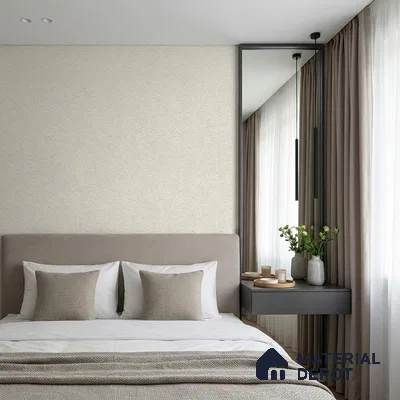 88573-3 | Greige Diamond Emboss PVC Textured Wallpaper - 5 Meter x 42 Inch, 57 Sq. Ft. (Min. 15% Wastage)