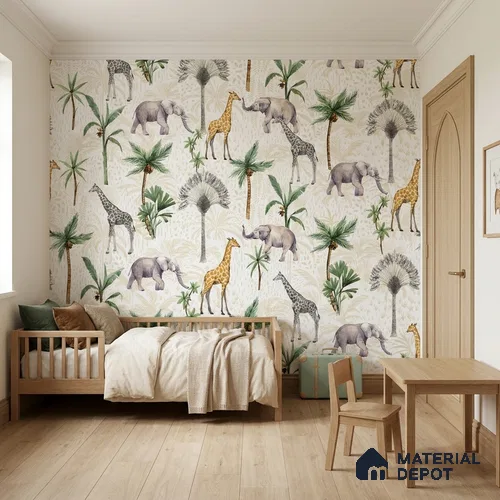5131-1 | 5 Meter x 42 Inch PVC Animal Print Look Wallpaper - 57 Sq. Ft. | Minimum 15% wastage during installation