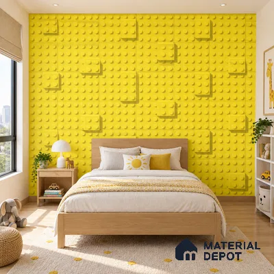 5123-1 | 5 Meter x 42 Inch PVC Patterned Look Wallpaper - 57 Sq. Ft. | Minimum 15% wastage during installation