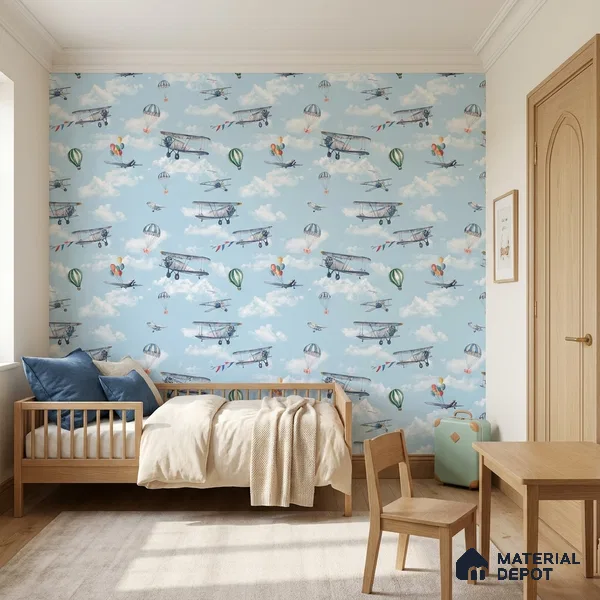 5126-1 | 5 Meter x 42 Inch PVC Patterned Look Wallpaper - 57 Sq. Ft. | Minimum 15% wastage during installation
